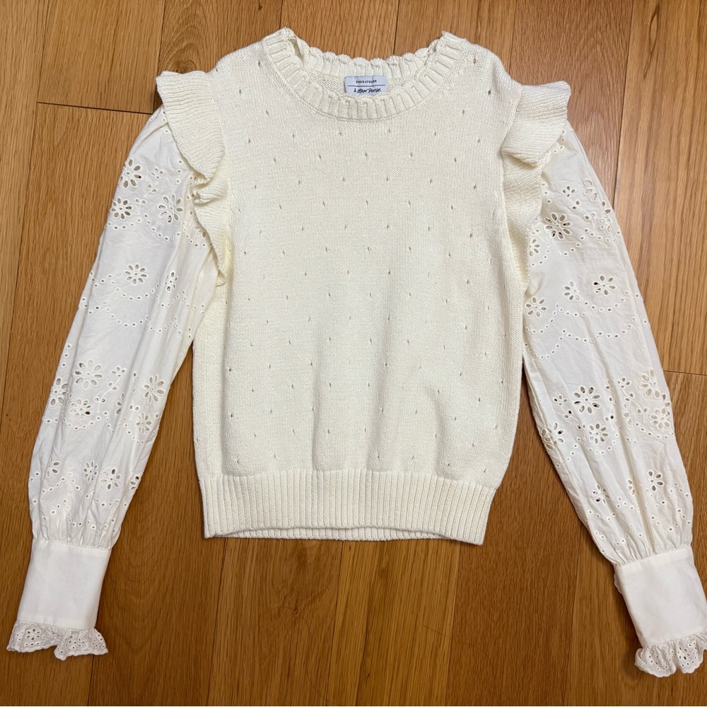 & Other Stories Cream Knit Top